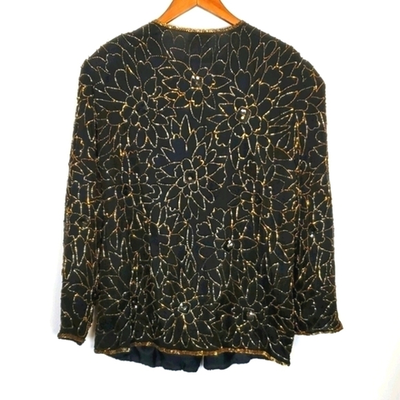 Vintage Floral Beaded Jacket - Picture 5 of 5